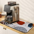 thumbnail image 1 of Boho Dish Drying Mat,Fast Absorbent Drying Mat,Non-slip and Quick Dry Coffee Mat for Counter,Coffee bar Accessories Fit Under Coffee Maker Espresso Machine(12"x18"), 1 of 6