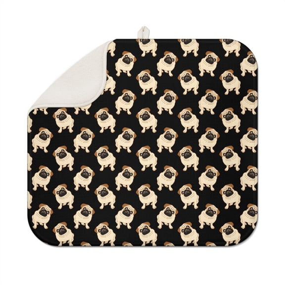 Boho Dog Aesthetic Drying Pad Super Absorbent Countertop Mat for Dog Lovers 18x16 Inch