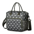 thumbnail image 1 of Boho Dog Aesthetic Insulated Tote - Leakproof Picnic Bag with Abstract Dog Art, Versatile for Office & Outdoor, 1 of 5