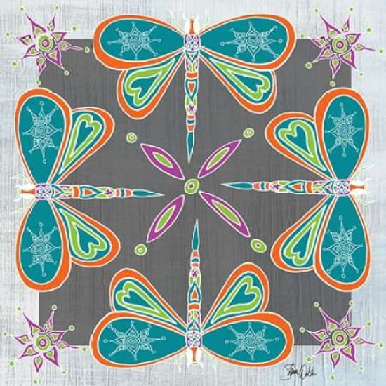 Boho Dragonfly Canvas Art - Shanni Welsh (24 x 24)