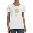 thumbnail image 1 of Boho Dream Catcher Women White T-Shirt, Female Large, 1 of 4