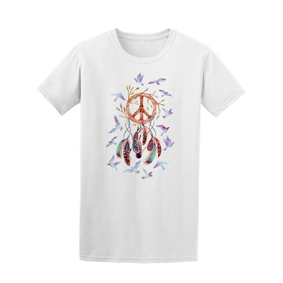 Boho Dreamcatcher And Birds Tee Men's -Image by Shutterstock