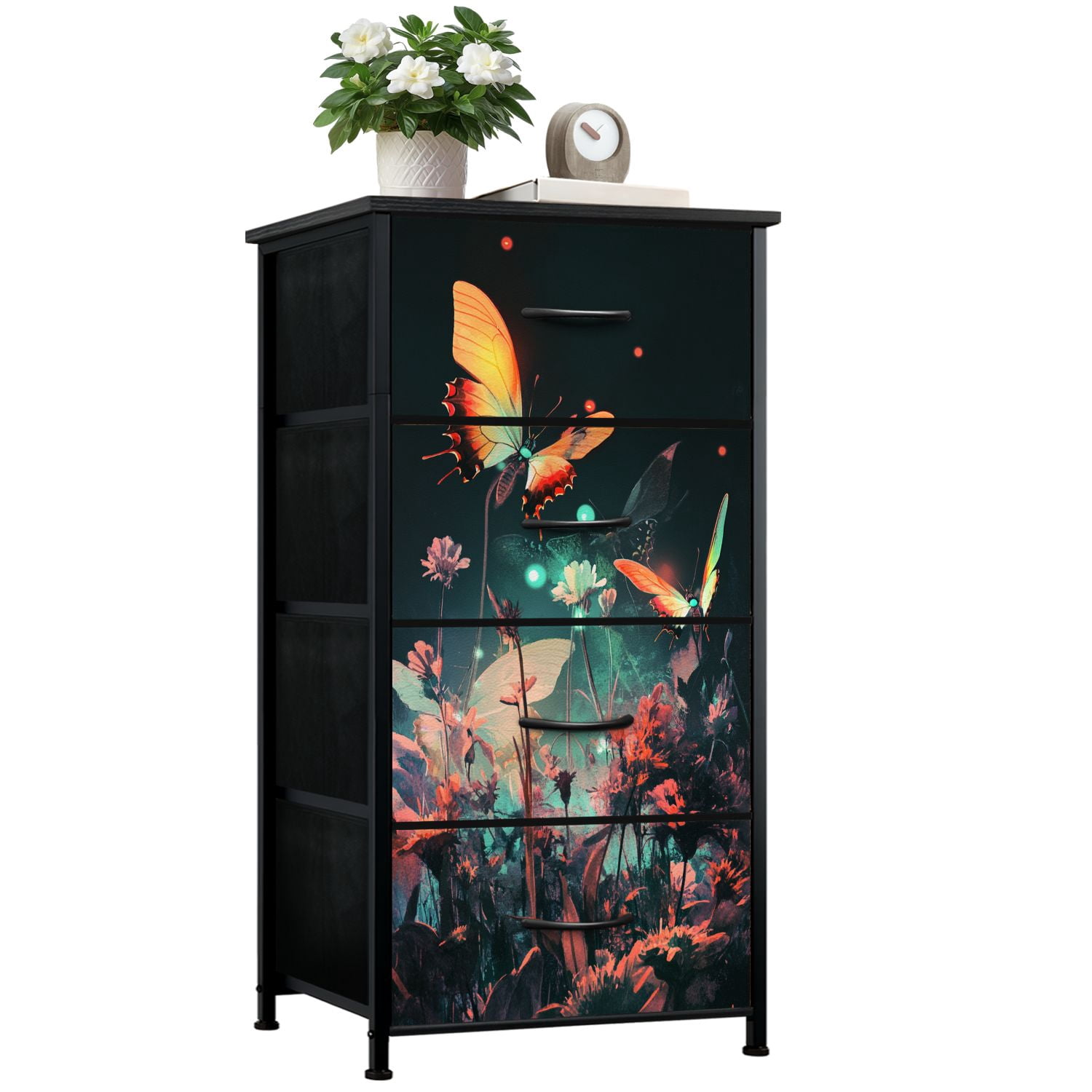 Curated visual reference: Picture Idea: Boho Dresser For Bedroom With 4 Storage Drawers Magical Fantasy