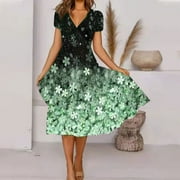 LILIY Boho Dresses For Women 2024 Womens Wedding Guest Dress Spring Organic Cotton Dress Pink Dress With Sleeves Semi Formal Black Dress For Women Boat Neck Dress For Women 8Th Graduation Dresses L