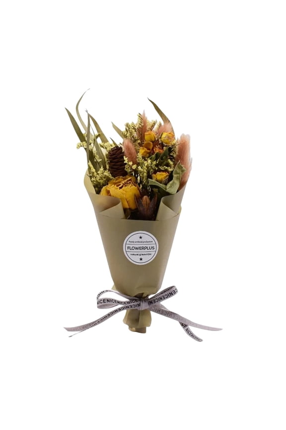 Boho Dried Flower Bouquet Arrangement - Natural Grasses Decor for Wedding Centerpieces, Holiday Tablescapes, Rustic Home Accents, European-Style Display, Nanoei Outdoor Artificial Flowers