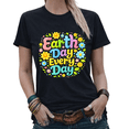 thumbnail image 1 of Boho Earth Day Every Day Oversized Floral Graphic Tees Womans Casual Tshirt Tops Black/White S-5XL, 1 of 4