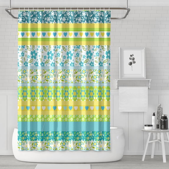 Boho Earthy Artistic Shower Curtain 72x72 Inches Quick-Dry Polyester Curtain with Plastic Hooks Vintage Tribal Style
