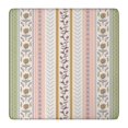 thumbnail image 1 of Boho Elastic Fitted Tablecloth - Square Table Cover with Snug Fit, Windproof & Wrinkle-Free - Floral Vintage Tribal Folk Style for Outdoor Picnic, Dining (36x36 Inches), 1 of 3