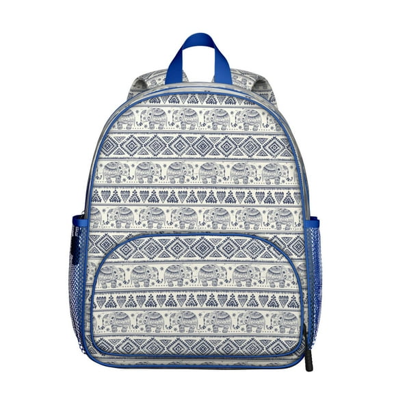 Boho Elephant School Backpack – Abstract Watercolor Mandala Floral Animal Design for Student with Aesthetic Minimalist Style