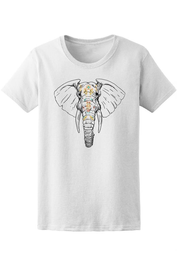 Boho Elephant  T-Shirt Women -Image by Shutterstock, Female Small