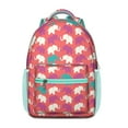 thumbnail image 1 of Boho Elephant and Paisley Design Backpack - Stylish & Versatile Waterproof Bookbag for Teens, Ergonomic Spinal Support, 1 of 5