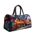 thumbnail image 1 of Boho Embroidered Travel Bag, Hand-Embroidered Weekend Duffle Bag with Adjustable Strap, Spacious Gym Tote for Short Trips Daily Commute, 1 of 6