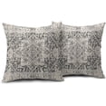 thumbnail image 1 of Boho Ethnic Pillow Covers 16x16 Inch Set of 2 Bohemian Carpet Throw Pillows Couch Black White Grey Geometric Decorative Pillow Cases Farmhouse Home Decor Cushion Couch Sofa Bed Room Outdoor, 1 of 6