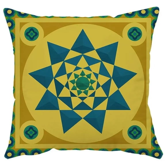 Boho Ethnic Pillowcase Abstract Geometric Bedroom Garden Chair Pillowcase Mandala Luxury Cushion Cover Living Room