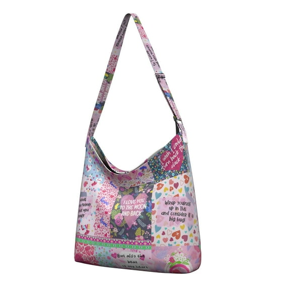 Boho Ethnic Retro Crossbody Shoulder Bag - Lightweight Adjustable Sling Purse, Large Capacity Travel Tote