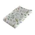 thumbnail image 1 of Boho Eucalyptus Leaves Floral Greenery Changing Pad Covers Wild Plants Diaper Change Table Sheets for Boy Girl Soft Stretch Baby Changing Table Mats 32''x16'', 1 of 6