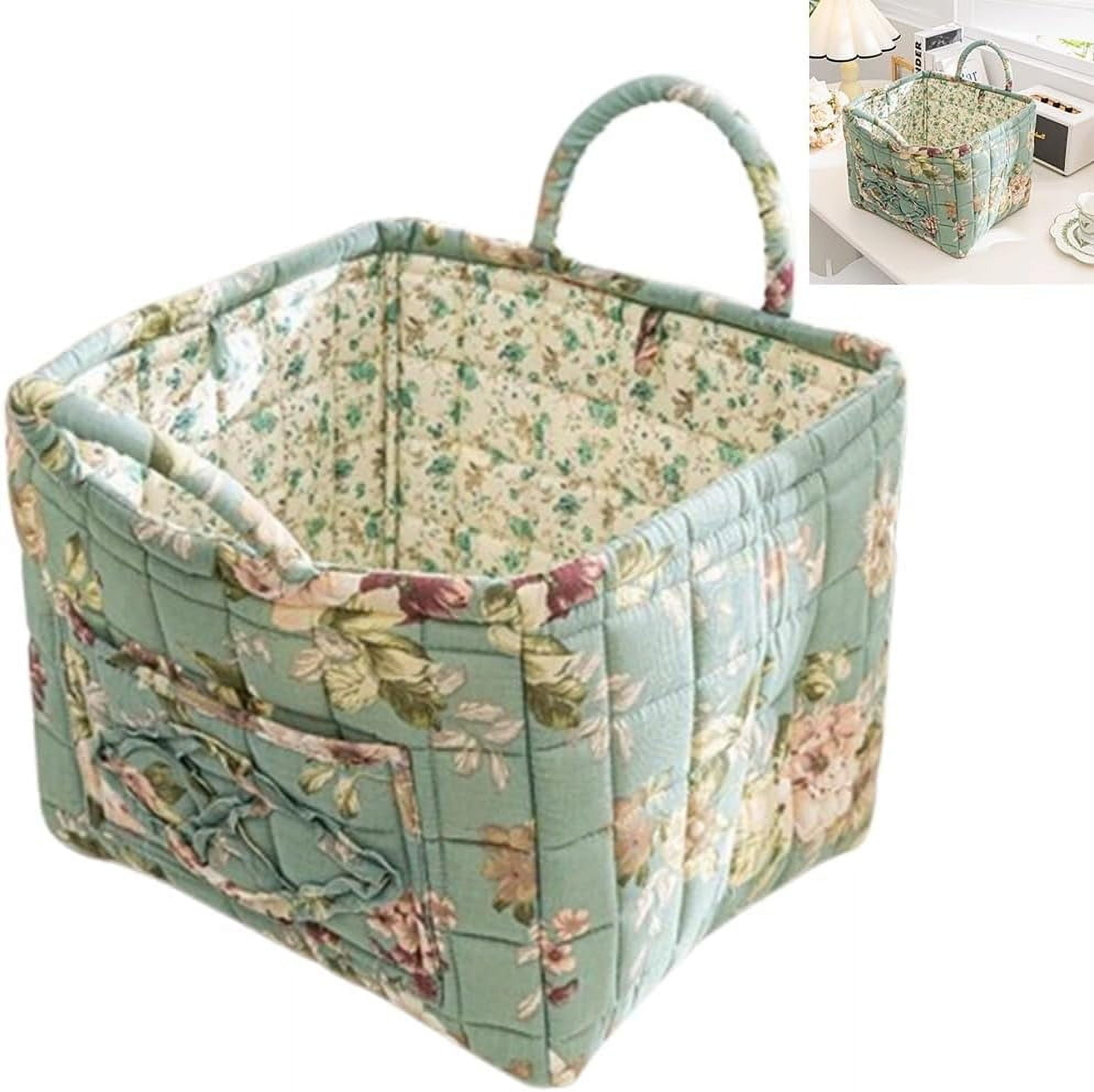 Boho Fabric Storage Basket,Large Capacity Fabric Storage Baskets