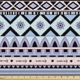 thumbnail image 1 of Boho Fabric by the Yard, Creative Pastel Toned Repetitive Pattern with Flowers and Geometric Line Motifs Print, Decorative Upholstery Fabric for Chairs & Home Accents, Multicolor by Ambesonne, 1 of 5