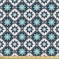 thumbnail image 1 of Ambesonne Boho Fabric by the Yard Upholstery, Folkloric Morocco Tile Inspire, 2 Yards, Seafoam Dark Blue, 1 of 5