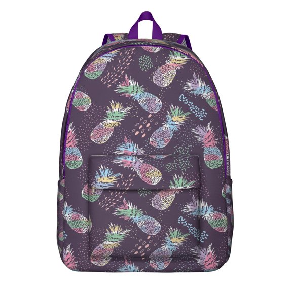 Boho Fanny Pack with Pineapple Print – Tropical Hawaiian Fruit Pattern, Yellow and Golden Design, Fresh Summer Style for Women