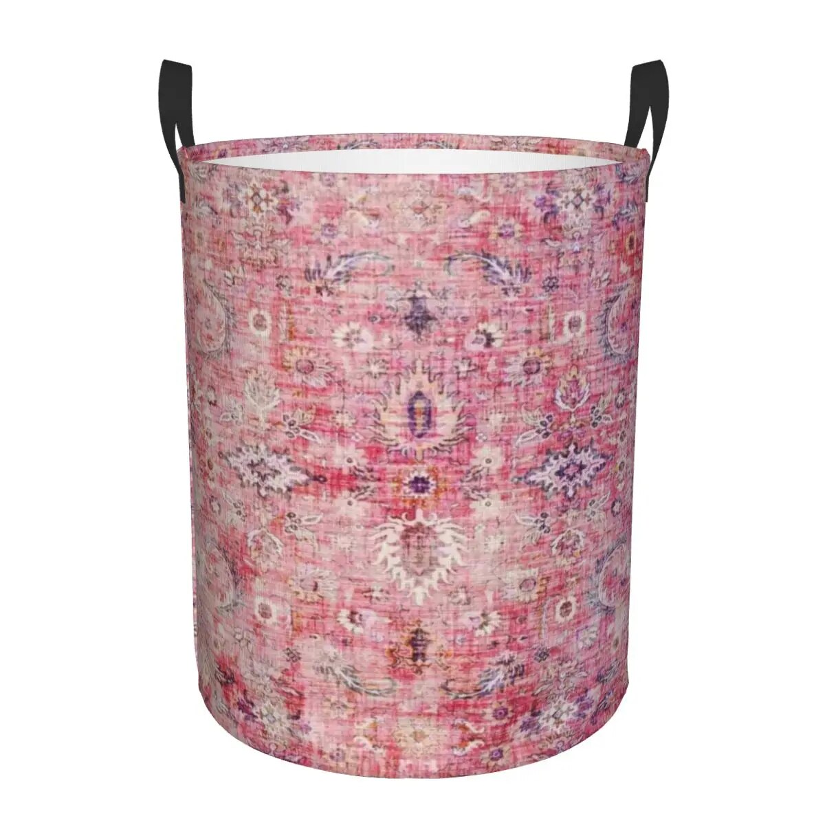 Boho Farmhouse Moroccan Style Laundry Basket Collapsible Bohemian