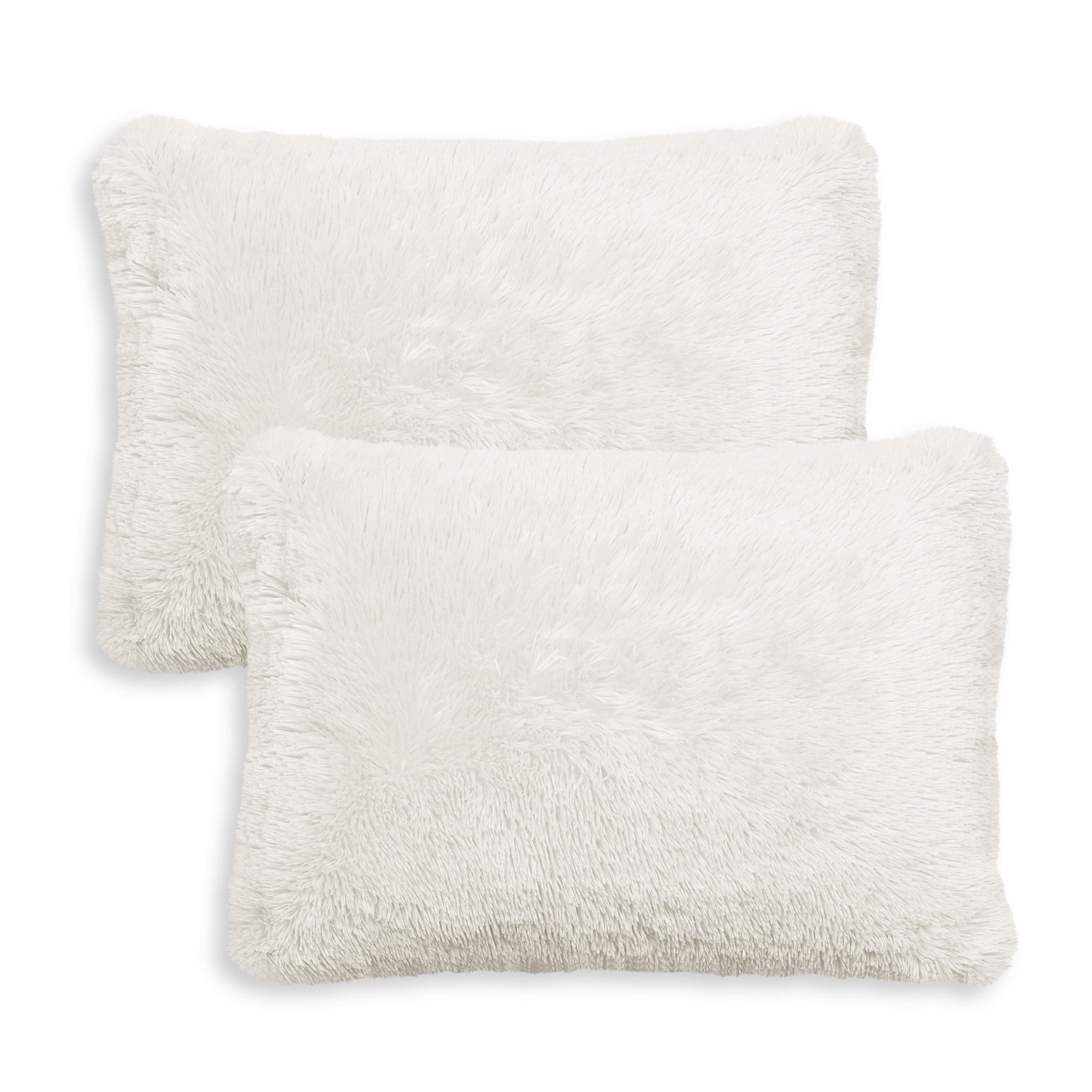 Ivory Faux Fur Standard/Queen Pillowcase Set
