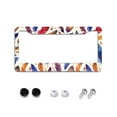 thumbnail image 1 of Boho Feathers License Plate Frames for Women Men Car Plate Holder Cover Metal Tag Aluminum Car Accessories Front Rear Plate Decor, 1 of 6