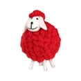 thumbnail image 1 of Boho Felt Easter Lamb Ornament, Handmade Polyester Sheep Figurine for Spring Tabletop & Home Decor Holiday Gifts, 1 of 5