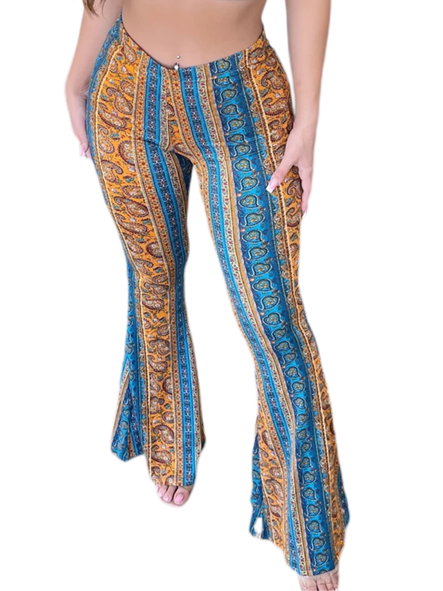 Hippie Look Flared Bell Bottom Pants  Flare pants boho, Bell bottoms,  Slacks for women