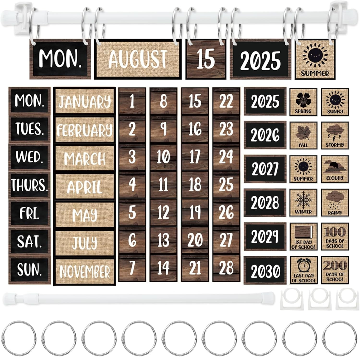 Boho Flip Calendar for Classroom Boho Calendar Bulletin Board Set with Boho Flip Calendar for Classroom Boho Calendar Bulletin Board Set with