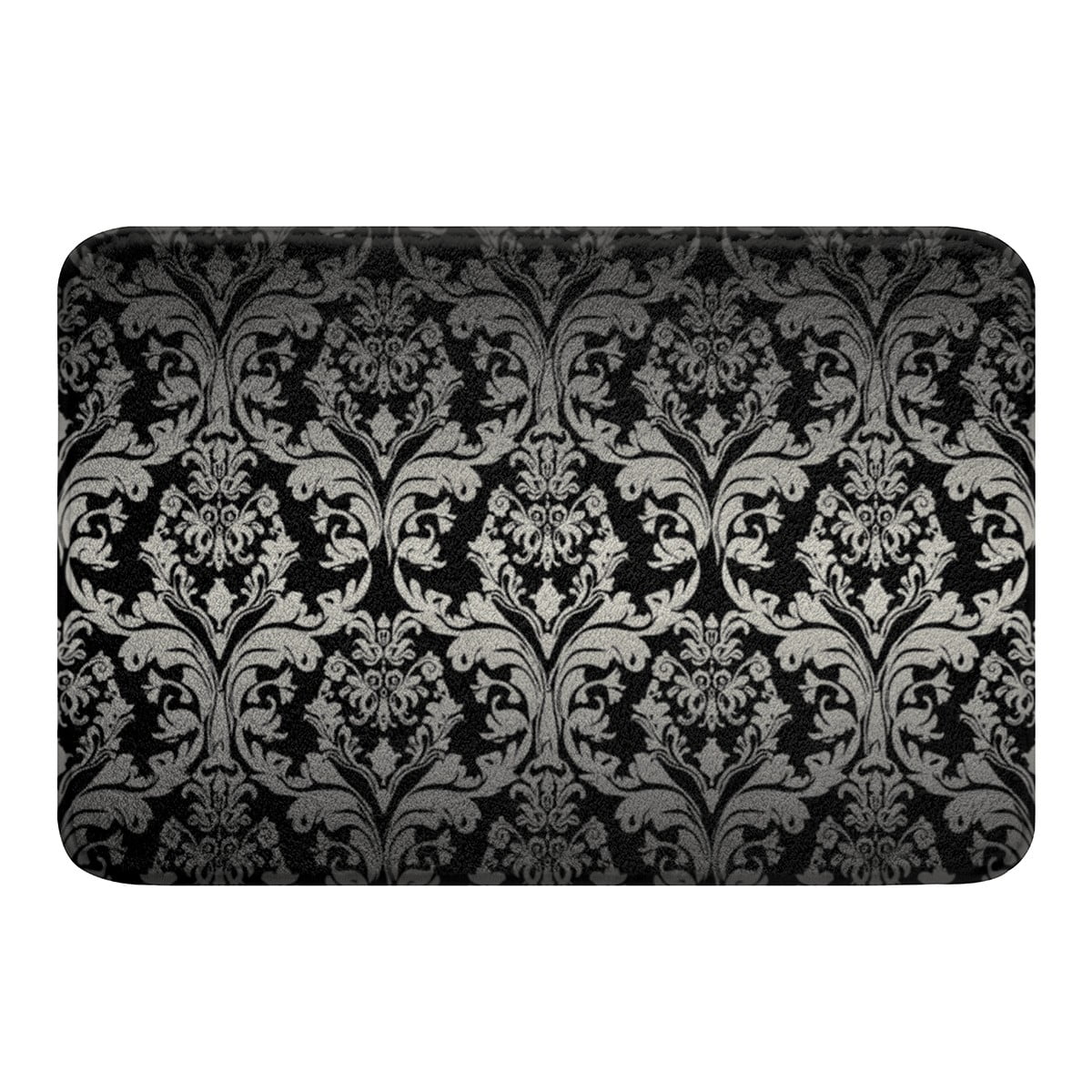 Boho Floral Bathroom Rugs Victorian Rug 20"x32",Gothic Paisley Shower ...