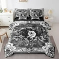 thumbnail image 1 of Boho Floral Bed in a Bag King Size Comforter Set 7 Pieces,Bohemian Comforter and Sheet Set,Garden Flowers Rose Bedding Set,Vintage Exotic Damask Bed Set Antique Victorian Gothic Room Decor, 1 of 5
