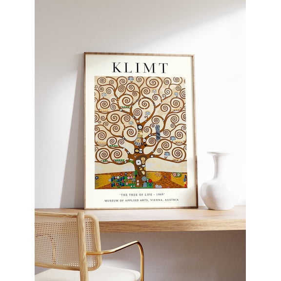 Boho Floral Collage Botanical Poster, Unframed Paper Poster 8x10in