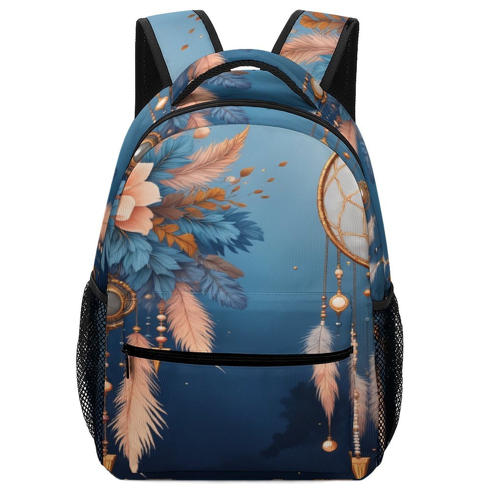 Boho Floral Dreamcatcher Print Backpack for Business Daypack College ...
