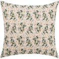 thumbnail image 1 of Boho Floral Embroidery Decorative Throw Pillow Cover Daisy Embroidered Linen Cushion Cover for Couch Sofa Bed 18"x18", 1 of 9