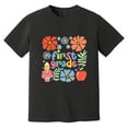 thumbnail image 1 of Boho Floral First Grade Teacher Funny Back To School Student Comfort Color T-Shirt, 1 of 4