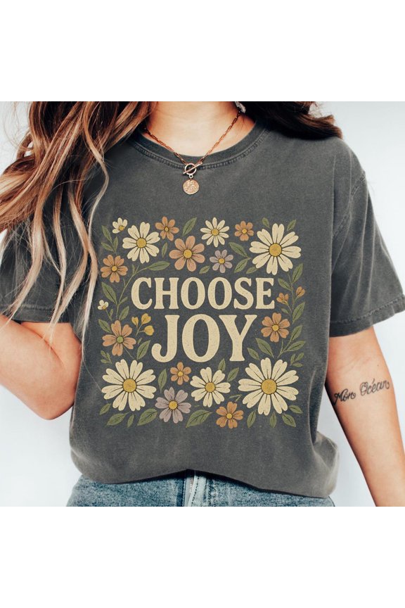 Boho Floral Graphic Tee Retro Christian Shirt Tshirt All Size S-3Xl