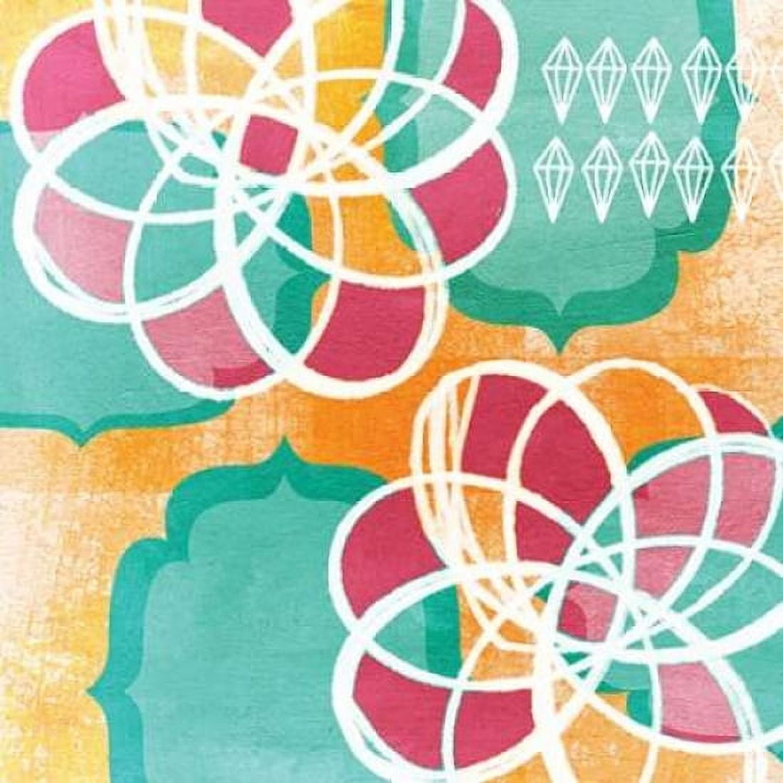 Boho Floral I Canvas Art - Linda Woods (24 x 24)
