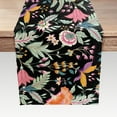thumbnail image 1 of Boho Floral Kitchen Table Runner for Farmhouse Party Holiday Dinnner,Black Leaf Forest Abstract Pattern Table Runner Dresser Scarves Dining Table Decor, Washable Coffee Table Runners 13x72 inch, 1 of 5
