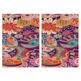 thumbnail image 1 of Boho Floral Kitchen Towels Set Of 2, Absorbent and Soft Dish Towels for Farmhouse Decor, Country Kitchen., 1 of 3