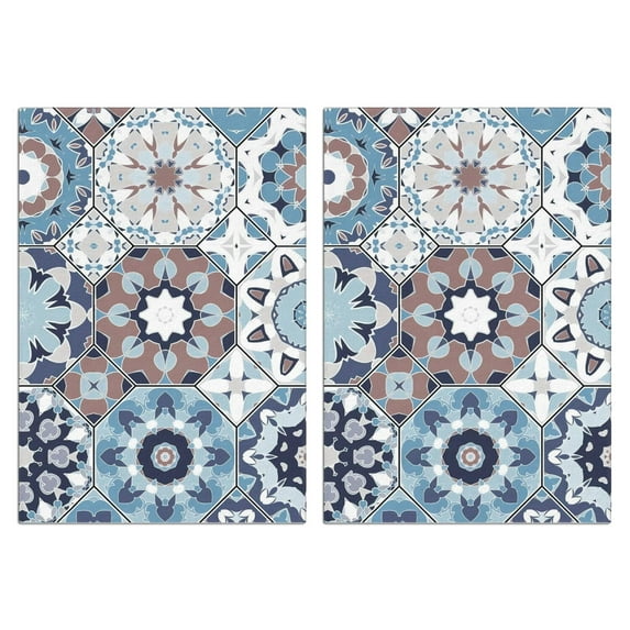 Boho Floral Kitchen Towels Set Of 2, Absorbent and Soft Dish Towels for Farmhouse Decor, Country Kitchen.
