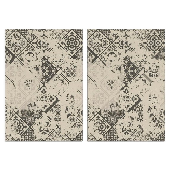 Boho Floral Kitchen Towels Set Of 2, Absorbent and Soft Dish Towels for Farmhouse Decor, Country Kitchen.