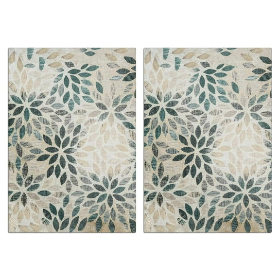 Boho Floral Kitchen Towels Set Of 2, Absorbent and Soft Dish Towels for Farmhouse Decor, Country Kitchen.