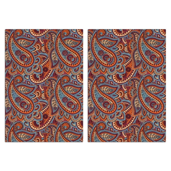 Boho Floral Kitchen Towels Set Of 2, Absorbent and Soft Dish Towels for Farmhouse Decor, Country Kitchen.