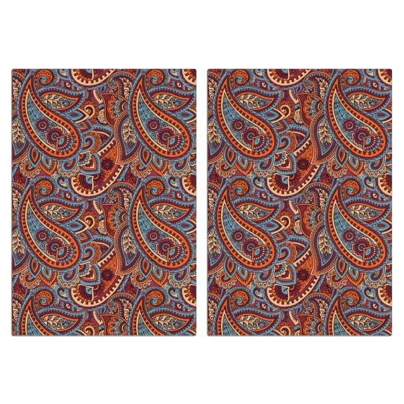 Boho Floral Kitchen Towels Set Of 2, Absorbent and Soft Dish Towels for Farmhouse Decor, Country Kitchen.