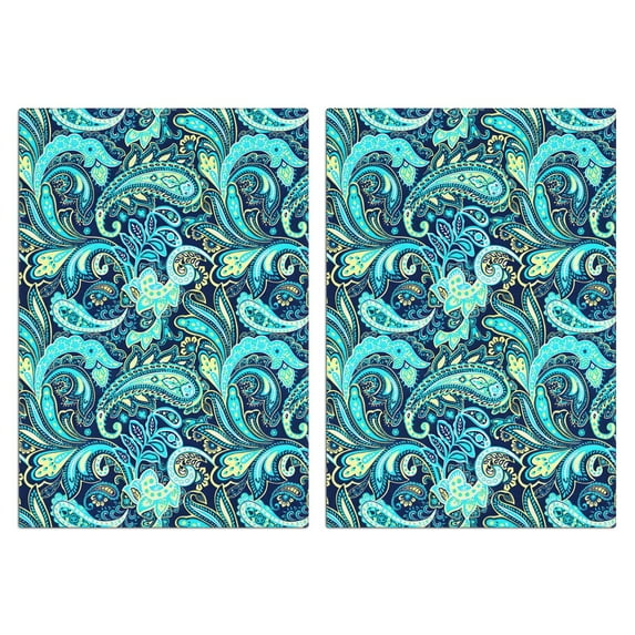 Boho Floral Kitchen Towels Set Of 2, Absorbent and Soft Dish Towels for Farmhouse Decor, Country Kitchen.