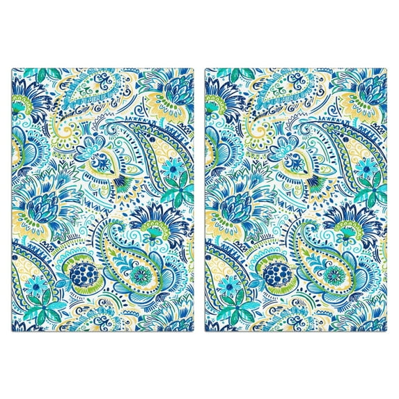 Boho Floral Kitchen Towels Set Of 2, Absorbent and Soft Dish Towels for Farmhouse Decor, Country Kitchen.