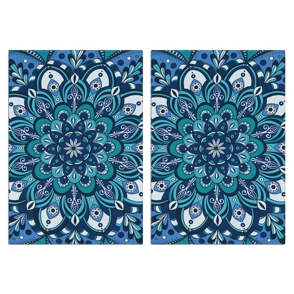 Boho Floral Kitchen Towels Set Of 2, Absorbent and Soft Dish Towels for Farmhouse Decor, Country Kitchen.