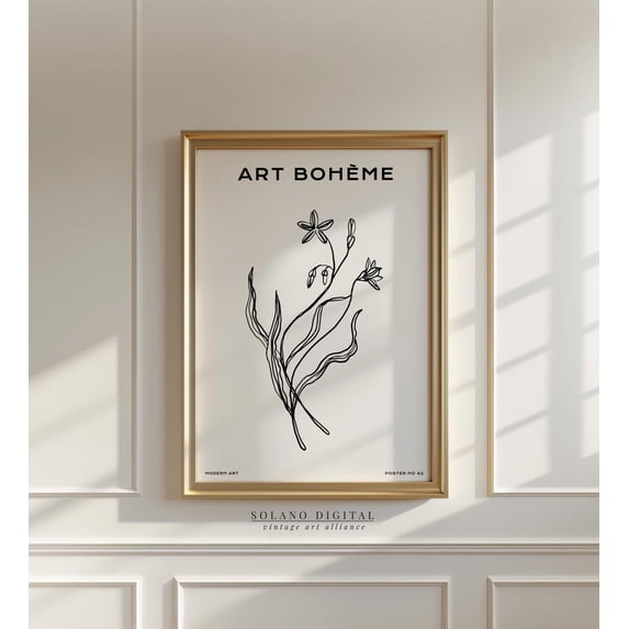 boho-floral-line-art-print-minimalist-botanical-drawing-stretched