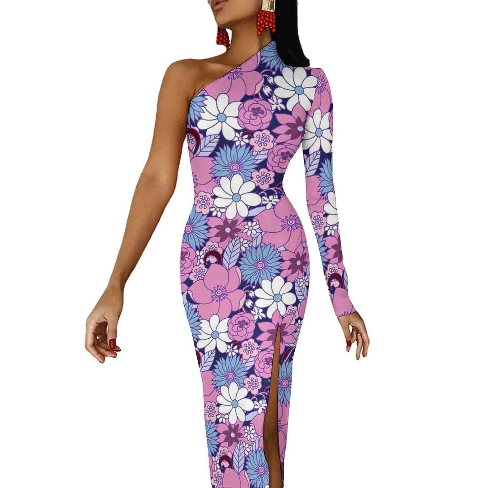 LONG PRINT DRESS